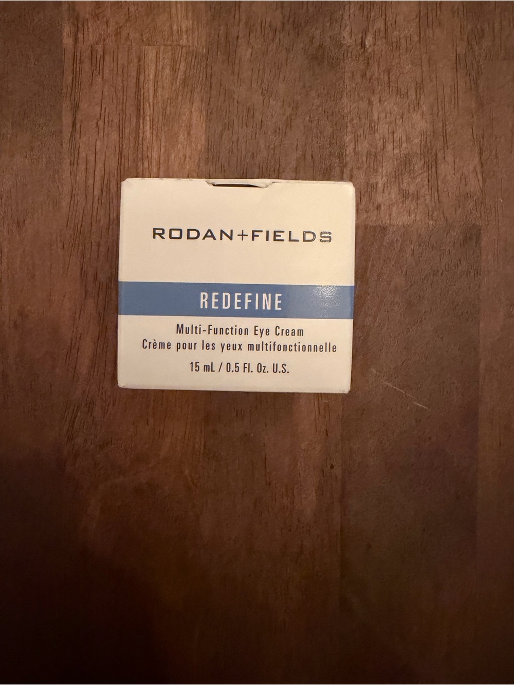 Rodan + Fields REDEFINE Eye Cream Jar and Box - White & Blue